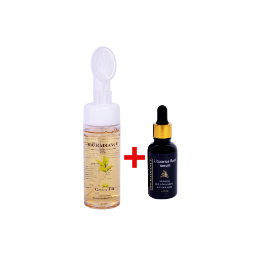 liquoric serum + green tea foam cleanser